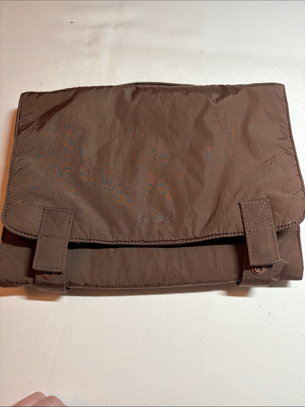 Calpak Brown Nylon Organizer